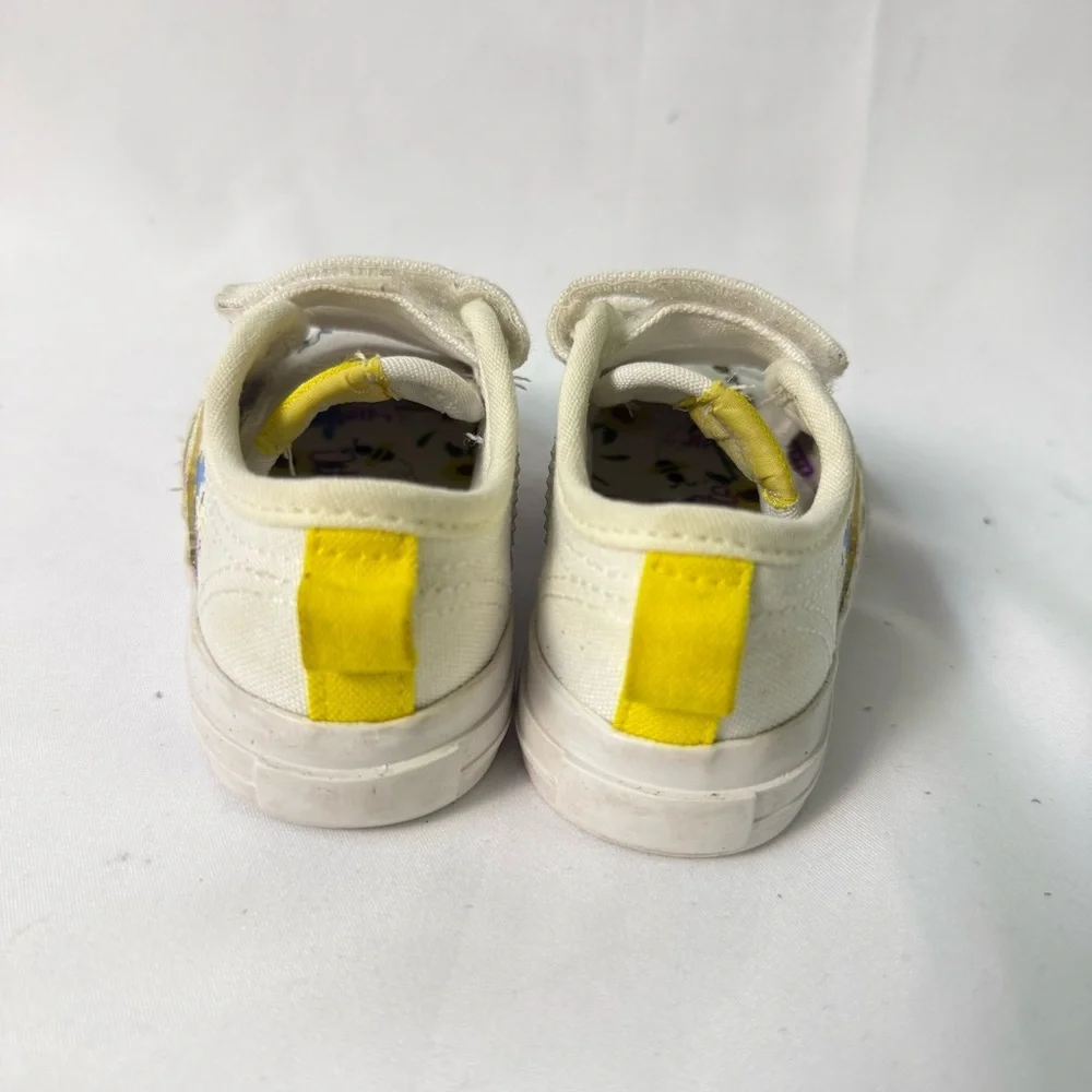 Adidas Originals Nizza Kids Toddler sz 4K BEE-Lieve Flowers‎ Yellow Canvas Shoes
